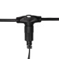 Гирлянда светодиодная "LED ClipLight" 5 нитей х20м 665LED тепл. бел. 50Вт 24В IP65 эффект мерцания flashing бел. Neon-Night 323-