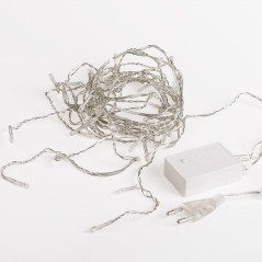 Гирлянда светодиодная "Айсикл" (бахрома) 1.8х0.5м 48LED мультиколор 4.1Вт 230В IP20 провод прозр. Neon-Night 255-019