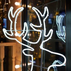 Фигура светодиодная "Сказочный олень" 140х93см 1680LED бел. 90Вт IP65 гибкий неон Neon-Night 501-314