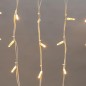 Гирлянда светодиодная "Айсикл" (бахрома) 5х0.7м 152LED тепл. бел. 12Вт IP67 провод бел. каучук (нужен шнур питания 315-001) Neon Гирлянда светодиодная "Айсикл" (бахрома) 5х0.7м 152LED тепл. бел. 12Вт IP67 провод бел. каучук (нужен шнур питания 315-001) Neon