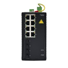 Коммутатор промышленный управляемый Ethernet L2 8х10/100/1000BaseT 4х100/1000BaseX SFP SE NSETM212T08X04A