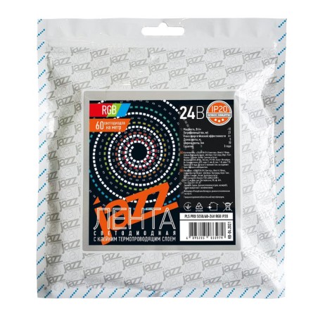 Лента светодиодная PLS PRO 5050/60 RGB разноцвет. 24В IP20 (уп.5м) Pro JazzWay 5033979