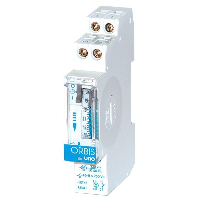 Таймер модульный UNO QRD программа 24ч шаг 15мин Orbis OB400232 Таймер модульный UNO QRD программа 24ч шаг 15мин Orbis OB400232