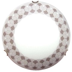 Светильник НПБ 01-60-130 М15 "Вальс" 250 матов. бел. декор/клипсы зол. (инд. упак.) Элетех 1005205247