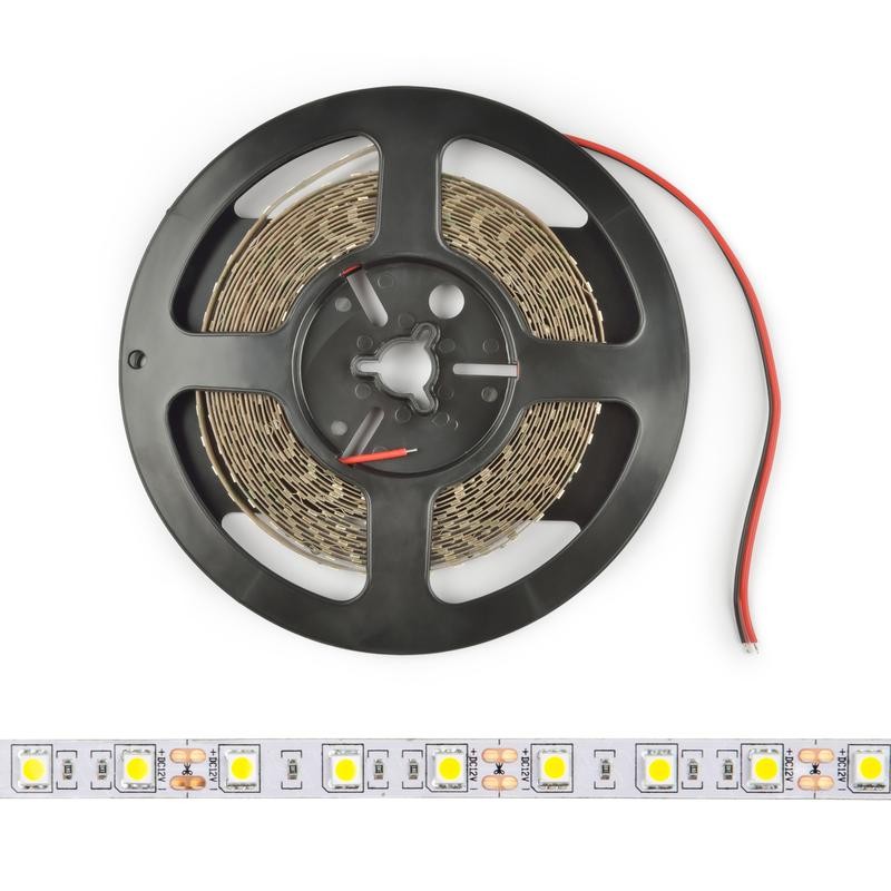 Лента светодиодная ULS-M22-5050-30LED/m-10mm-IP20-DC12V-7.2W/m-5M-3000K PROFI 7.2Вт/м 30LED/м 3000К тепл. бел. IP20 12В DC 10мм 