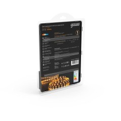 Лента светодиодная Black 2835/60-SMD 4.8Вт/м 3000К тепл. бел. IP20 210лм/м 12В драйвер (блист.5м) GAUSS 312400148
