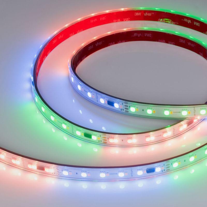Лента светодиодная герметичная SPI-P-BA120-14мм 24В RGBW-White-PX6-BPT (16Вт/м IP66 5060/2835) бегущий огонь (уп.5м) Arlight 049