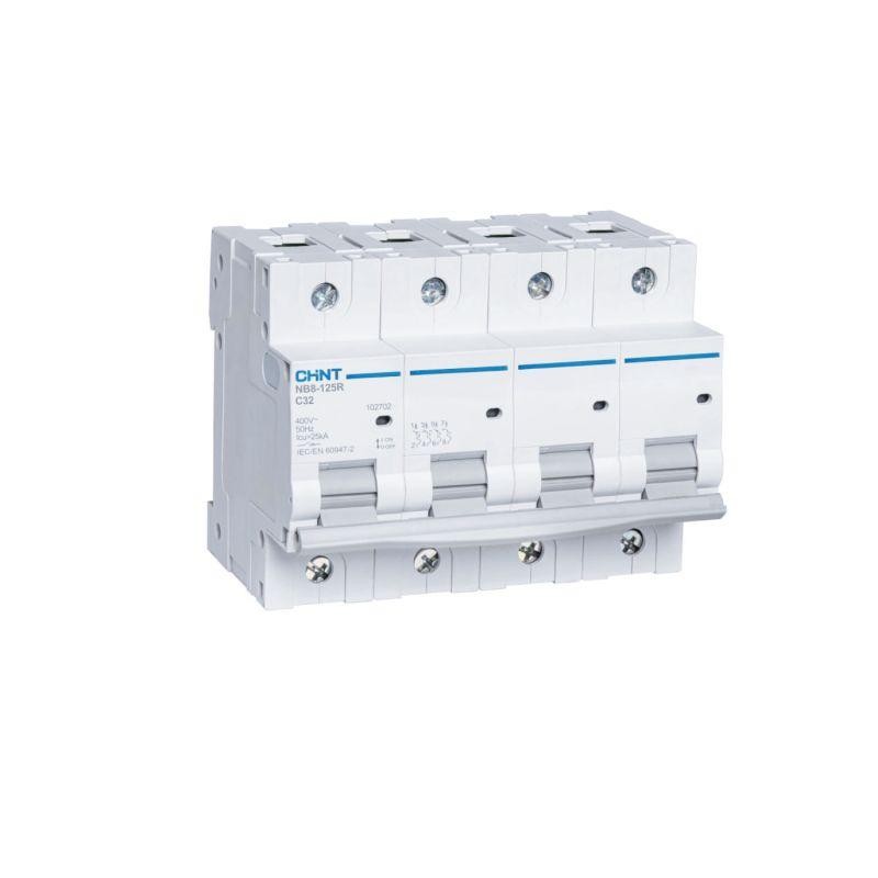 Выключатель автоматический модульный NB8-125R 3P+N 25А 25кА хар-ка C (R) CHINT 559815 Выключатель автоматический модульный NB8-125R 3P+N 25А 25кА хар-ка C (R) CHINT 559815