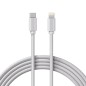 Кабель Lightning - Type-C 3А 1м ПВХ бел. Rexant 18-1129 Кабель Lightning - Type-C 3А 1м ПВХ бел. Rexant 18-1129