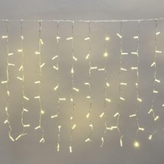 Гирлянда светодиодная "Светодиодный Дождь" 2х0.8м 160LED тепл. бел. 10Вт 230В IP65 провод прозр. (нужен шнур питания 303-500-1) 