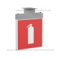 Оповещатель пожарный световой BS-RADEM-10-F1-12 Gray Белый свет a24786