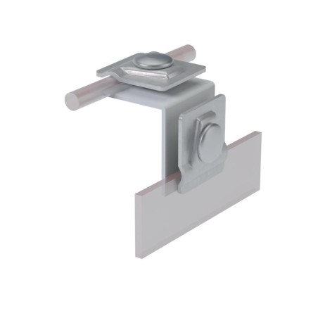 Держатель фальцевый FD-H50-D5-10 INOX304 H-50мм для прутка d5-10мм нерж. сталь КМ MA0223