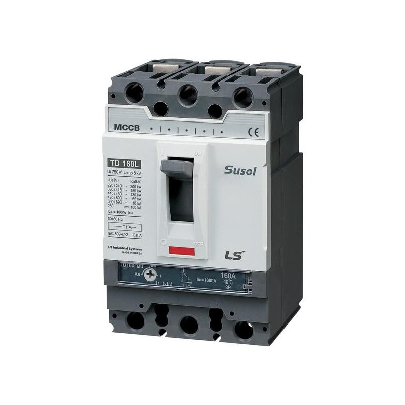 Выключатель автоматический 3п 3т 160А 50кА TD160N FMU LS Electric 102015200 Выключатель автоматический 3п 3т 160А 50кА TD160N FMU LS Electric 102015200