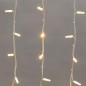 Гирлянда светодиодная "Айсикл" (бахрома) 5.6х0.9м 240LED тепл. бел. 16Вт 230В IP67 эффект мерцания провод каучук бел. (нужен шну