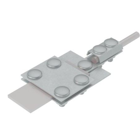 Соединитель контрольный универсальный UKS-B40-D5-8 INOX304 полоса до 40мм пруток d5-8мм нерж. сталь КМ MA0080
