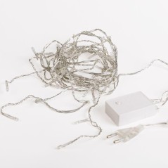 Гирлянда светодиодная "Бахрома" 3х0.8м 200LED тепл. бел. 9Вт 220-240В IP20 провод ПВХ прозр. Neon-Night 255-066