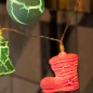 Гирлянда светодиодная "Новый год" 1.5м 10LED тепл. бел. 0.1Вт IP20 провод ПВХ прозр. элементы питания 2хAA (не в компл.) Neon-Ni