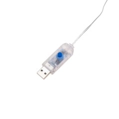 Гирлянда светодиодная "Светодиодный Дождь из росы" 3х3м тепл. бел. USB + пульт управления Neon-Night 315-986