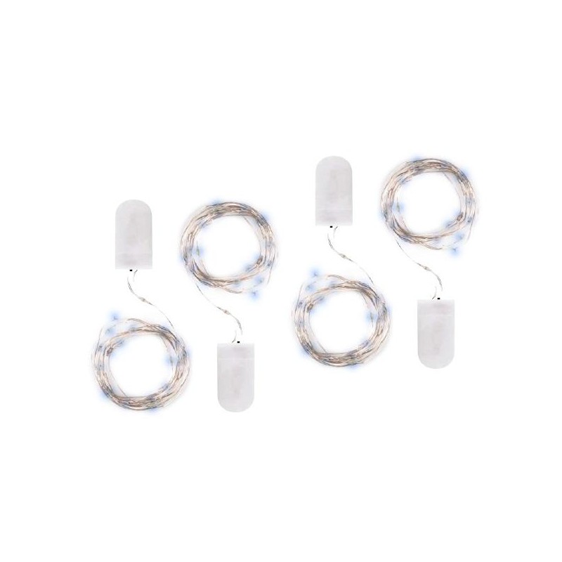Гирлянда DC-G05-20WS4 20LED 2xCR2032 (в компл.) бел. (уп.4шт) ФАZА 5048072