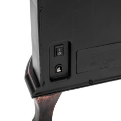 Камин светодиодный "Винтаж мини" 24.8х12.7х30см эффект живого огня USB и элементы питания 3хC (не в компл.) бронз. Neon-Night 51