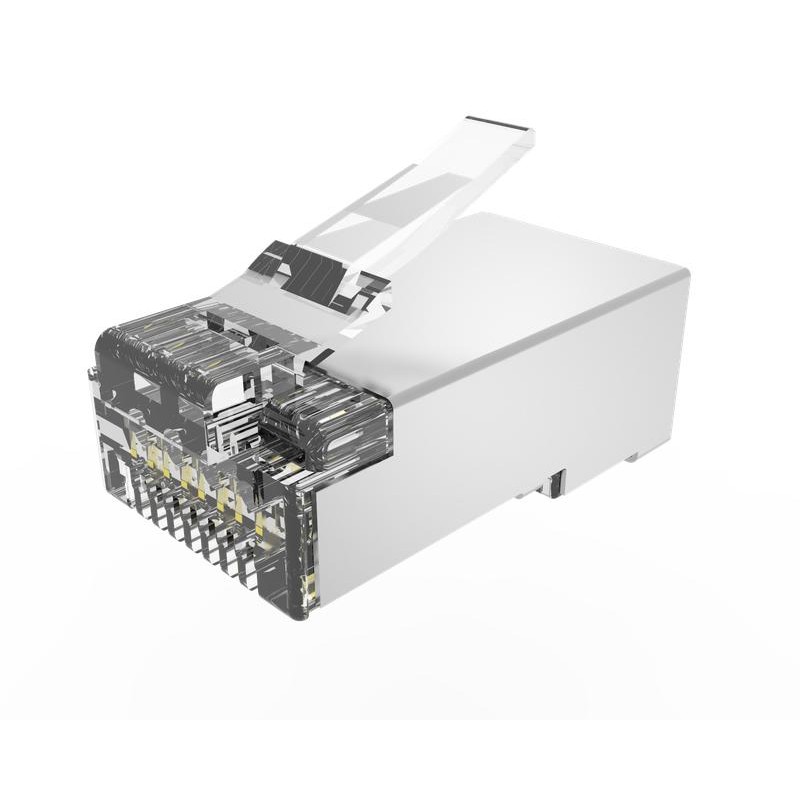 Коннектор RJ-45(8P8C) кат.6 экранированный универсальный TOKOV Eletrcic TKE-CNR-623-STP Коннектор RJ-45(8P8C) кат.6 экранированный универсальный TOKOV Eletrcic TKE-CNR-623-STP