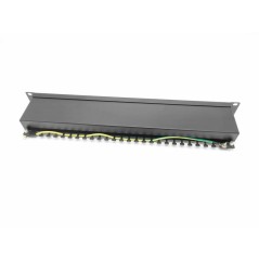 Патч-панель 19 1U экранированная кат.5e 24 порта RJ-45 Dual IDC TOKOV Eletrcic TKE-PP-5E-1U-24P-STP