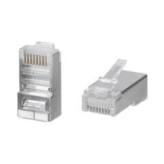 Коннектор RJ-45(8P8C) кат.5Е экранированный универсальный TOKOV Eletrcic TKE-CN-5E24-STP