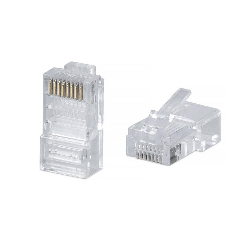 Коннектор RJ-45(8P8C) кат.5Е неэкранированный универсальный TOKOV Eletrcic TKE-CNR-5E24-UTP Коннектор RJ-45(8P8C) кат.5Е неэкранированный универсальный TOKOV Eletrcic TKE-CNR-5E24-UTP