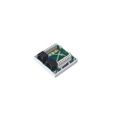 Розетка компьютерная 8P8C (RJ-45) UTP Cat.5e 2 порта TOKOV Eletrcic TKE-SMB-8P8C-2P-UTP