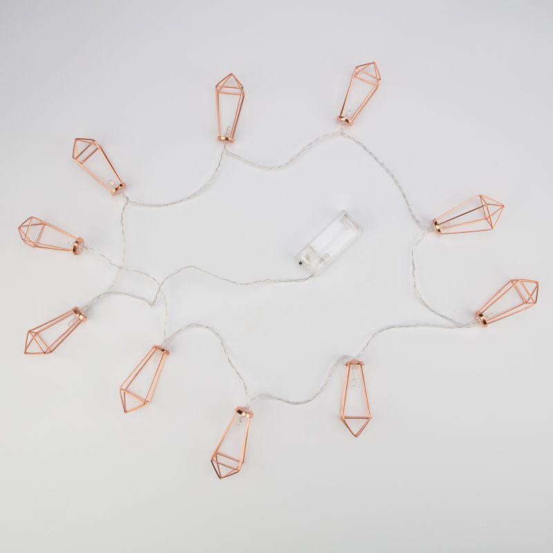 Гирлянда светодиодная "Кристаллы бронзовые" 1.5м 10LED тепл. бел. 0.1Вт IP20 провод ПВХ прозр. элементы питания 2хAA (не в компл Гирлянда светодиодная "Кристаллы бронзовые" 1.5м 10LED тепл. бел. 0.1Вт IP20 провод ПВХ прозр. элементы питания 2хAA (не в компл