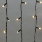 Гирлянда светодиодная "Айсикл" (бахрома) 2.4х0.6м 88LED тепл. бел. 7Вт 230В IP65 провод черн. Neon-Night 255-046