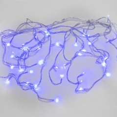 Гирлянда светодиодная "Айсикл" (бахрома) 1.8х0.5м 48LED син. 4.1Вт 230В IP20 провод прозр. Neon-Night 255-013