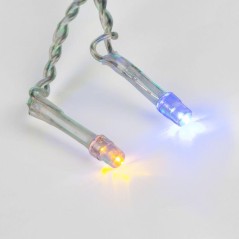 Гирлянда светодиодная "Светодиодный Дождь" 3х2м 240LED мультиколор 12Вт 230В IP20 свечение с динамикой провод прозр. Neon-Night 