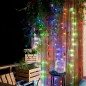 Гирлянда светодиодная "Светодиодный Дождь" 3х2м 240LED мультиколор 12Вт 230В IP20 свечение с динамикой провод прозр. Neon-Night Гирлянда светодиодная "Светодиодный Дождь" 3х2м 240LED мультиколор 12Вт 230В IP20 свечение с динамикой провод прозр. Neon-Night