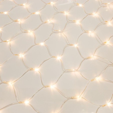Гирлянда светодиодная "Сеть" 1.8х1.5м 180LED тепл. бел. 15Вт IP20 провод ПВХ прозр. Neon-Night 215-136