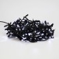 Гирлянда светодиодная "Кластер" 10м 200LED бел. 18Вт IP67 соединяемая провод каучук черн. Neon-Night 315-255