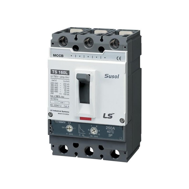 Выключатель автоматический 3п 3т 125А 50кА TS160N FMU 3P3T LS Electric 0105015000 Выключатель автоматический 3п 3т 125А 50кА TS160N FMU 3P3T LS Electric 0105015000