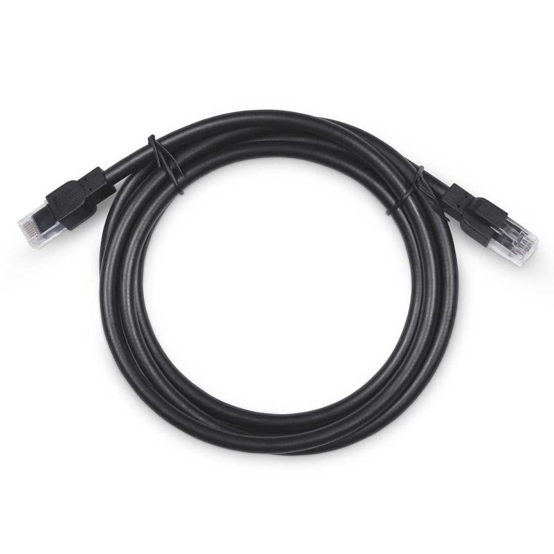 Патч-корд U/UTP кат.6A 2xRJ45/8p8c неэкранир. армированный гофрированной стальной лентой РЕ внешний 1.5м черн. Cabeus 10131c