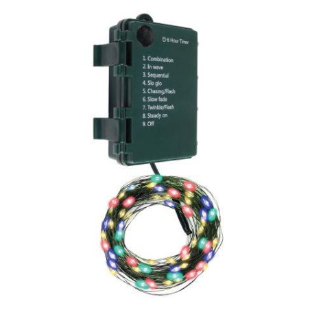 Гирлянда "Роса" DC-G06-50M 50 RGB microLED 5.1м. 8реж. (3хAA в компл.) ФАZА 5059641
