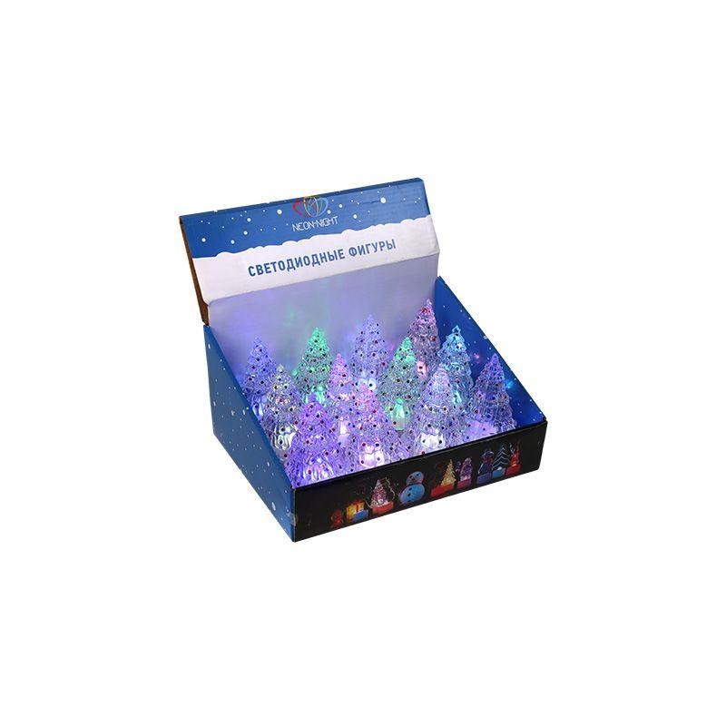 Фигура светодиодная "Елочка средняя" 10.5см 1LED RGB 0.1Вт 4.5В IP20 на подставке элементы питания 3хAG13(LR44) (в компл.) Neon- Фигура светодиодная "Елочка средняя" 10.5см 1LED RGB 0.1Вт 4.5В IP20 на подставке элементы питания 3хAG13(LR44) (в компл.) Neon-