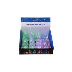 Фигура светодиодная "Елочка средняя" 10.5см 1LED RGB 0.1Вт 4.5В IP20 на подставке элементы питания 3хAG13(LR44) (в компл.) Neon-