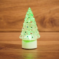 Фигура светодиодная "Елочка средняя" 10.5см 1LED RGB 0.1Вт 4.5В IP20 на подставке элементы питания 3хAG13(LR44) (в компл.) Neon-