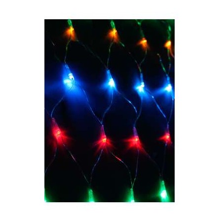 Гирлянда Сеть 240LED 1.8х1.7м с контроллером (разные режимы мигания) провод 3м IP20 мультиколор Космос KOC_NET240LED_RGB