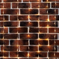 Гирлянда светодиодная "Светодиодный Дождь" 3х2м 240LED тепл. бел. 25Вт 230В IP20 эффект водопада провод прозр. Neon-Night 235-00