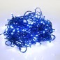 Гирлянда светодиодная "Твинкл Лайт" 6м 40LED син. 5.1Вт 220-240В IP20 с контроллером 8 режимов провод ПВХ темн. зел. Neon-Night 