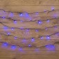 Гирлянда светодиодная "Твинкл Лайт" 6м 40LED син. 5.1Вт 220-240В IP20 с контроллером 8 режимов провод ПВХ темн. зел. Neon-Night 