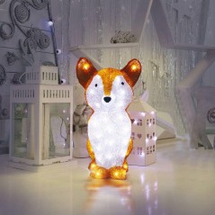 Фигура светодиодная акриловая "Лисенок" 28х15х26см 30LED 1Вт IP20 элементы питания 2хAA (не в компл.) Neon-Night 513-316