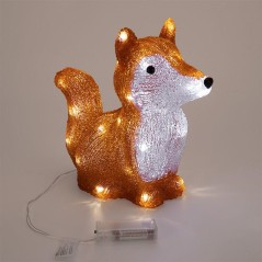Фигура светодиодная акриловая "Лисенок" 28х15х26см 30LED 1Вт IP20 элементы питания 2хAA (не в компл.) Neon-Night 513-316