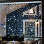 Гирлянда светодиодная "Светодиодный Дождь" 2х3м 600LED бел. 80Вт 230В IP65 эффект мерцания провод черн. (нужен шнур питания 303- Гирлянда светодиодная "Светодиодный Дождь" 2х3м 600LED бел. 80Вт 230В IP65 эффект мерцания провод черн. (нужен шнур питания 303-