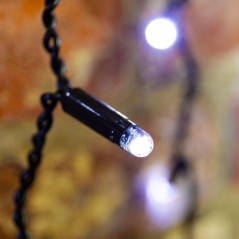 Гирлянда светодиодная "Светодиодный Дождь" 2х3м 600LED бел. 80Вт 230В IP65 эффект мерцания провод черн. (нужен шнур питания 303-
